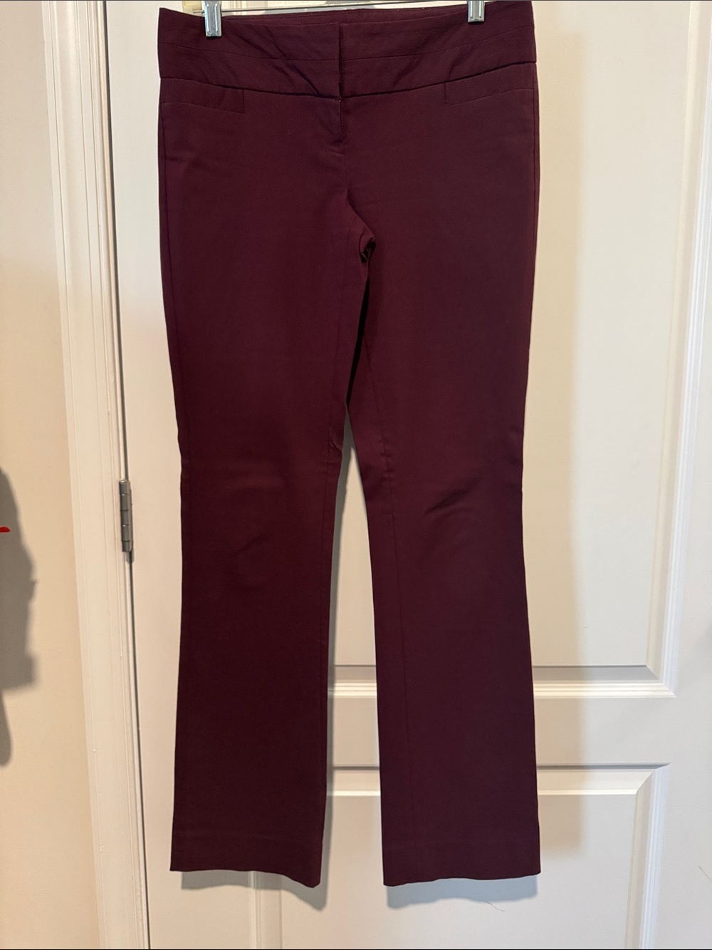 The Limited Exact Stretch Bootcut Pants, Burgundy, size 4 Regular